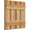 Ekena Millwork Spaced Board-n-Batten Shutters, Rough Sawn Western Red Cedar, 23W x 22H, PR RBS06S23X022RWR - alternate 5